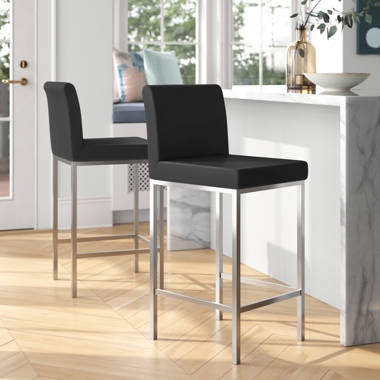 Black counter stools discount set of 2